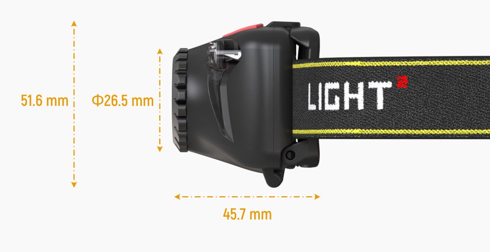 rh4 450 lumensrechargeable lightweight running led headlamp