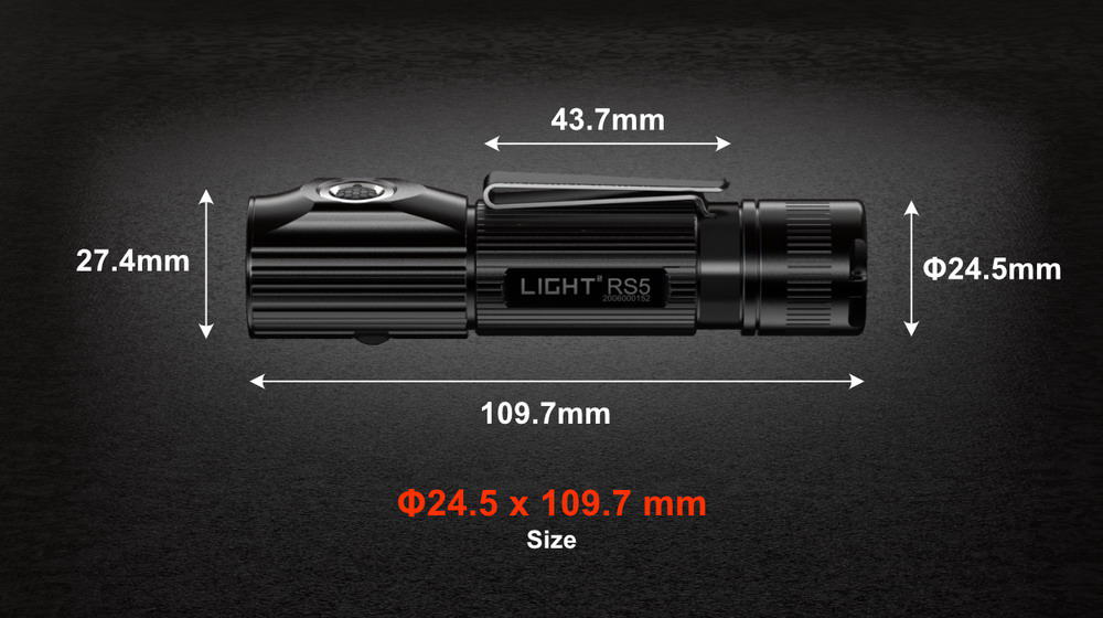 rs5 1500 lumens everyday carry regargable flashlight rs5 1500 lumens everyday carry regargable flashlight