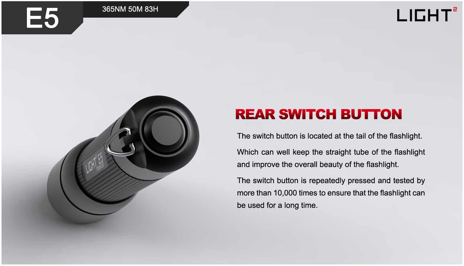 e5 365nm uv focusable led torch