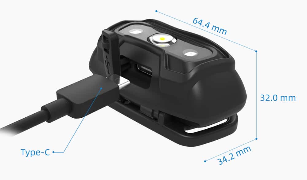 rh8 360 lumens lightweight running headlamp