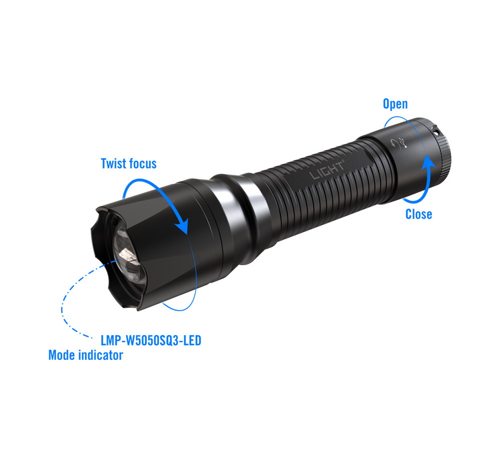 sa252 1200lm daily use zoom power banck function flashlight