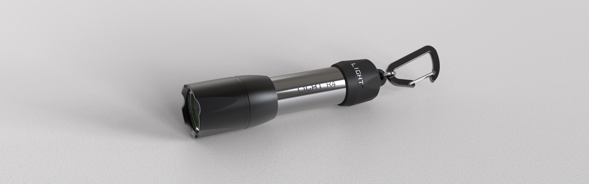 stainless steel car chargering flashlight r4 320 lumens